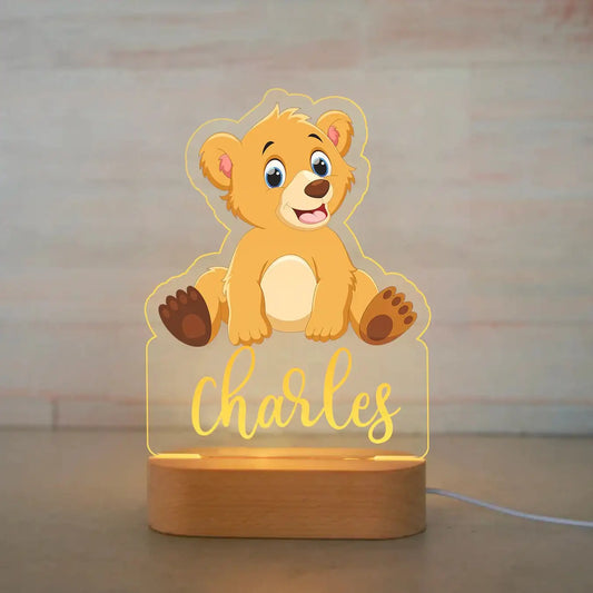 L'ourson Lumineux | Veilleuse Lumineuse Personnalisée™
