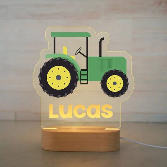 Mon Tracteur Lumineux | Veilleuse Personnalisée Lumineuse™