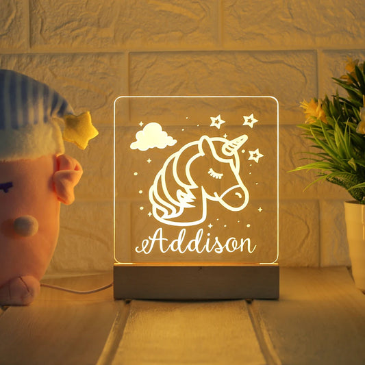 Lueur de Licorne | Veilleuse Personnalisée Lumineuse™